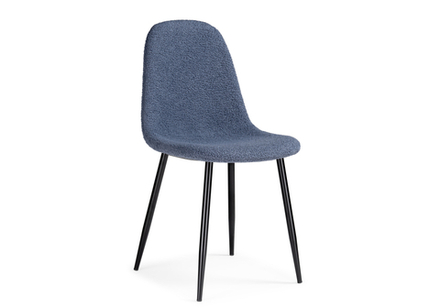 Стул на металлокаркасе Lilu dark blue / black