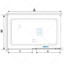 Душевой уголок RGW SV-42G (Прозрачное, 800x1200)