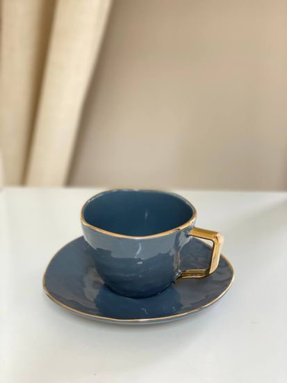 Чайная пара Grey, чашка 220 мл, блюдце d=14,5 см