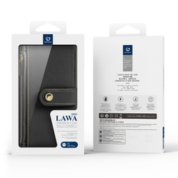 Чехол кошелек с MagSafe из TPU кожи от Dux Ducis для смартфона Samsung Galaxy S25+, серия Lawa Series Case