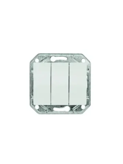 Выключатель 3-кл ProfiTec Corsa белый