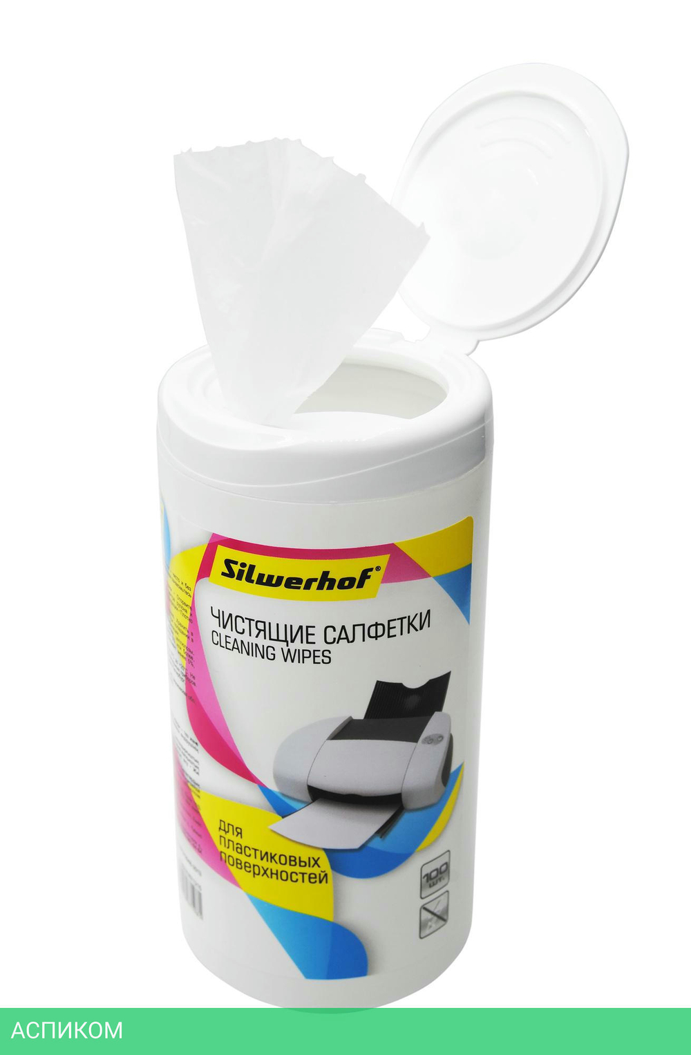 Салфетки для оргтехники Silwerhof 671215 100шт