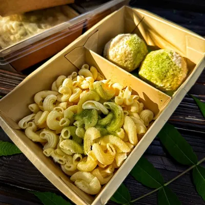 Фотография Макароны кукурузные с куриными тефтелями/320 гр купить в магазине Афлора