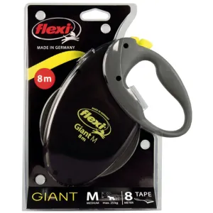 Рулетка flexi Giant Neon M (до 25 кг) светоотражающий ремень 8 м