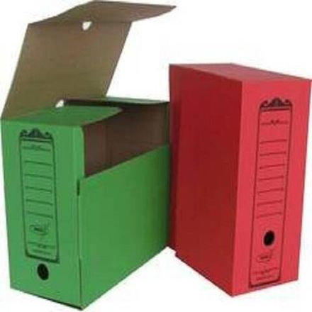 Короб архивный 150мм, гофрокартон, зелёный, Крис