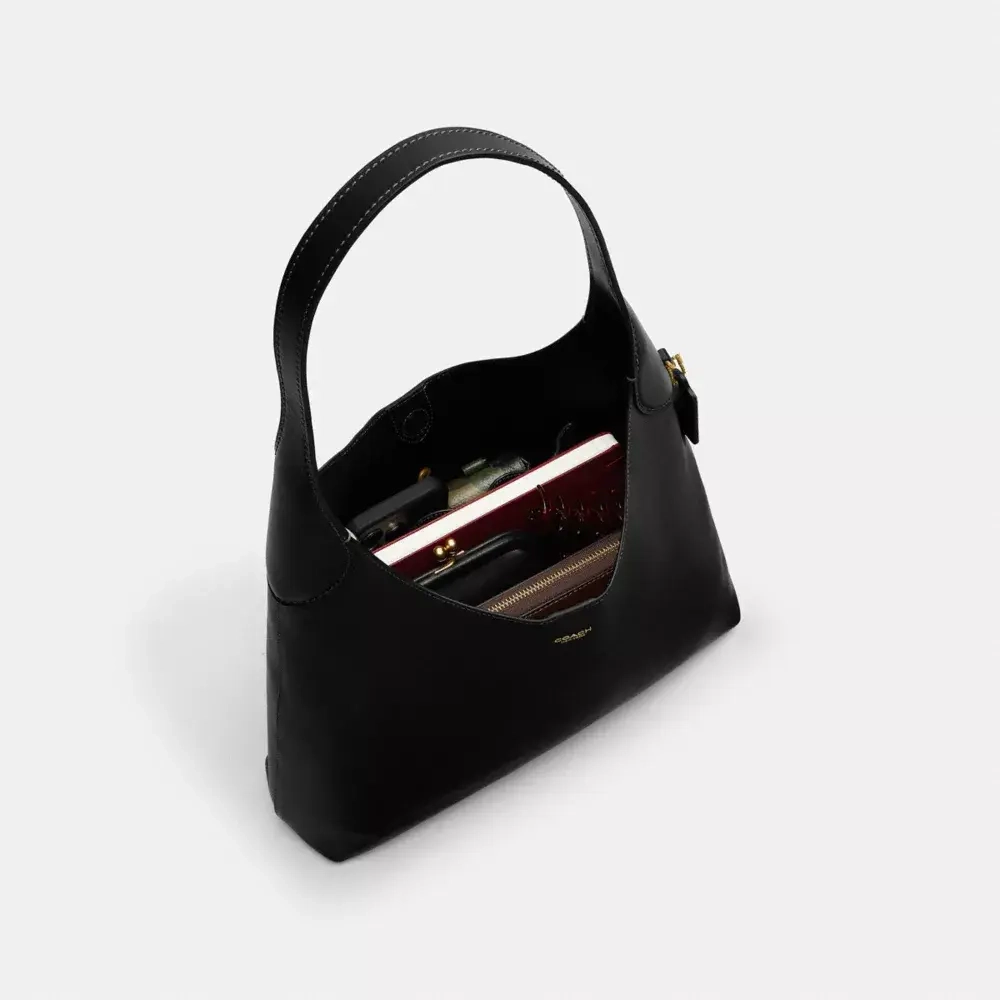 COACH СУМКА ЧЕРЕЗ ПЛЕЧО BROOKLYN 34, ЧЕРНЫЙ