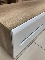 Тумба ТВ Наоми ТБ-17 дуб каньон/белый глянец