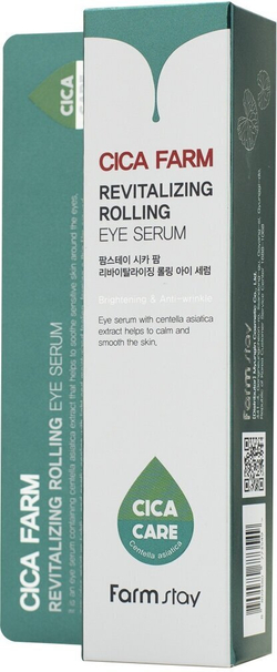Farmstay Cica farm rolling eye serum Сыворотка для кожи вокруг глаз с центеллой азиатской - 25 мл