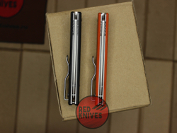 Нож Spyderco Ikuchi - рукоять оранж G10, клинок сатин