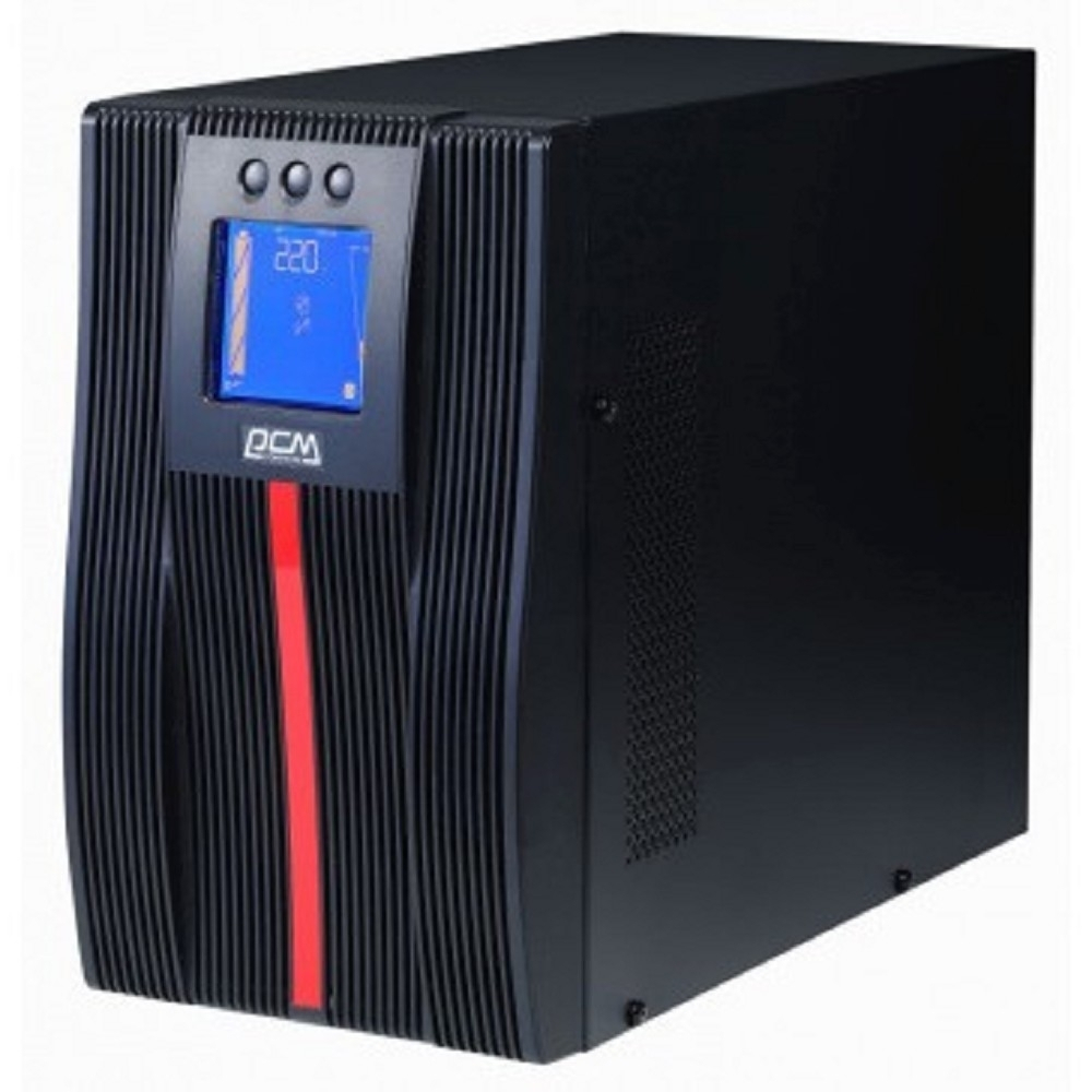 PowerCom Macan MAC-1500 ИБП {On-Line, 1500VA / 1500W, Tower, 6xC13, LCD, Serial+USB, SNMPslot, подкл. доп. батарей} (1186436)