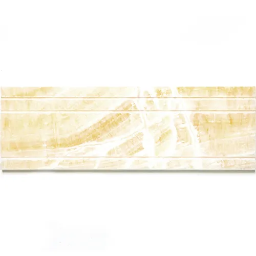 B073-3 Onyx Yellow Бордюры и плинтуса оникс Natural Borders желтый светлый молдинг глянцевый