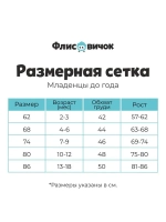 Комбинезон флисовый "Кофейный" 0+