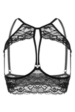 Эротический бралетт Sandra с открытой грудью (Размер: 50-52) (Цвет: черный)