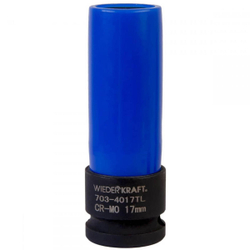 WDK-703-4017L Головка торцевая ударная тонкостенная 1/2", 6 граней, 17 мм