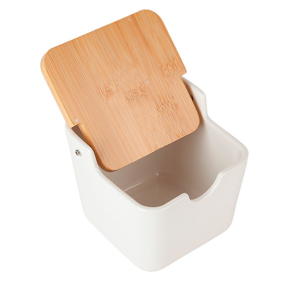 Солонка с ложкой "Naturel" 11,5х11,5х11см v=500мл (подарочная упаковка)