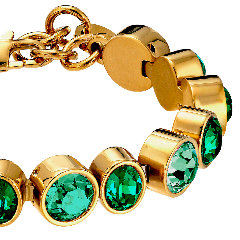 Браслет Dyrberg Kern ELAINE SG EMERALD GREEN MIX 450160