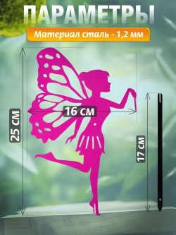 Фея с палочкой 1 шт розовая