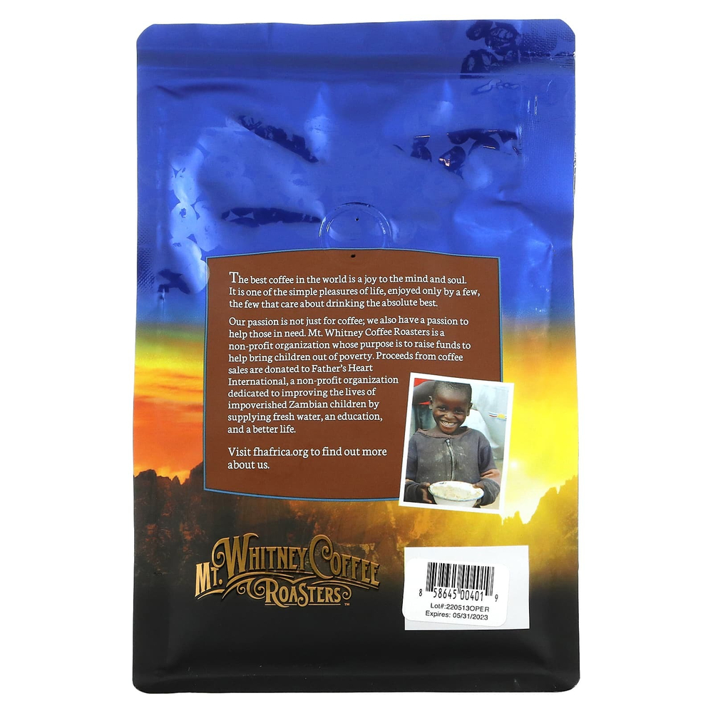 Mt. Whitney Coffee Roasters, органический кофе из Перу, молотый кофе, средней обжарки, 340 г (12 унций)