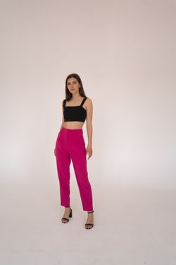 Брюки-бананы в цвете фуксия