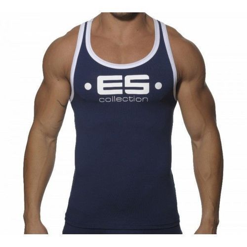 Мужская майка темно-синяя ES COLLECTION TANK TOP DARK BLUE