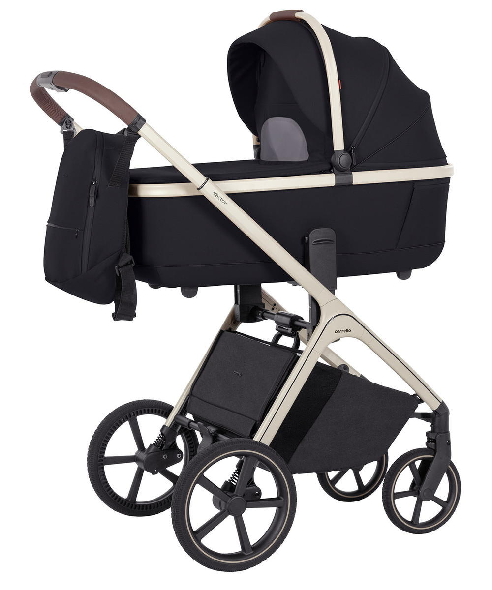 Коляска Carrello Vector CRL-6550 Nova DK791 Black Line 3 в 1 Pearl Black