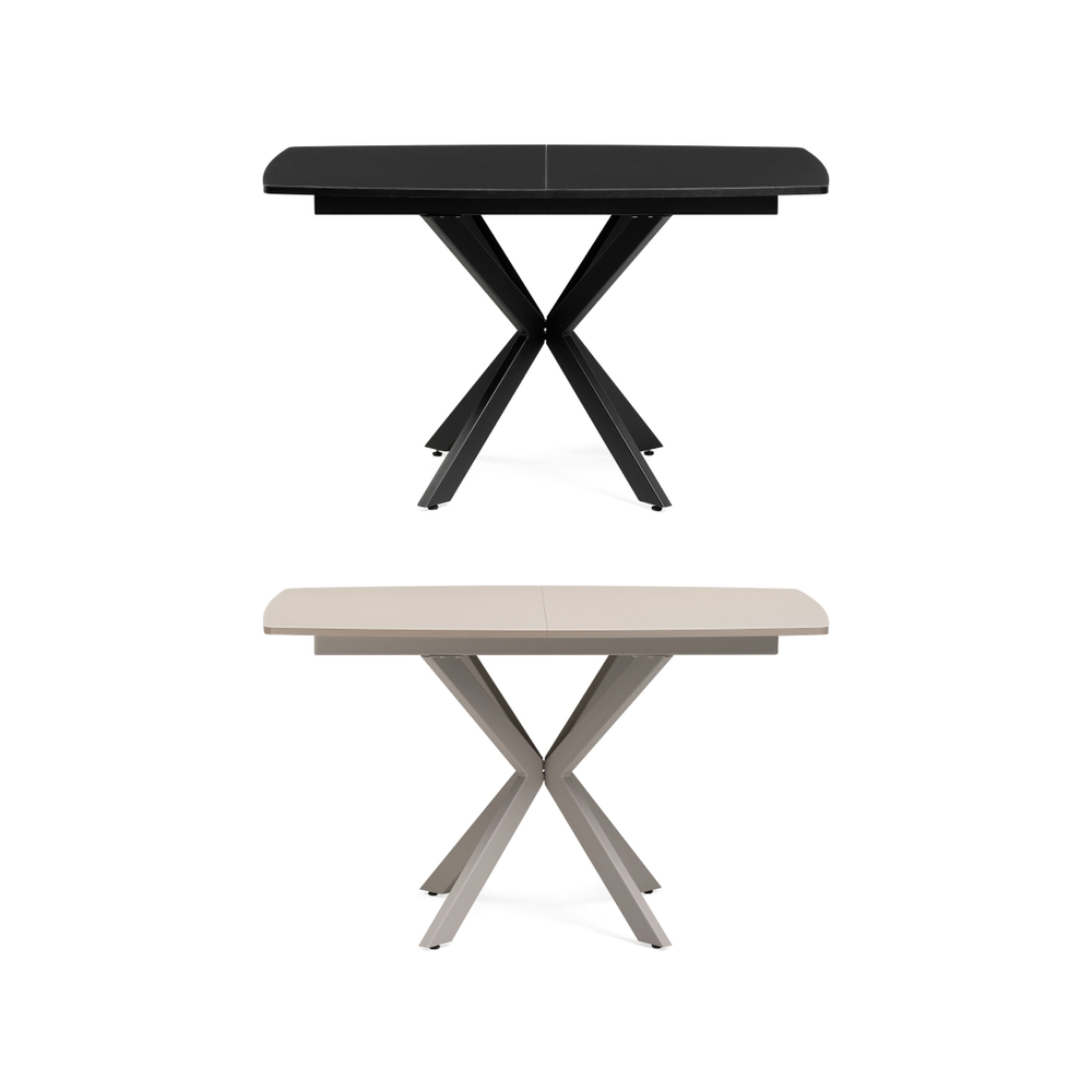 Стол стеклянный Woodville Палу 130(170)х80х76 черный