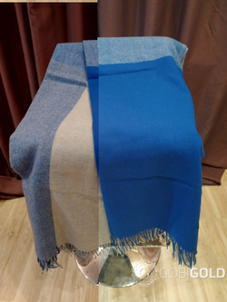 Плед из 100% шерсти ягненка 150x200 см. (MONGOLTEXTILE) - MT046(2)