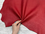 Madras Red (1,3-1,5мм), цв. Красный, натуральная кожа
