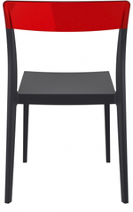 Стул пластиковый Siesta Contract Flash, черный, красный