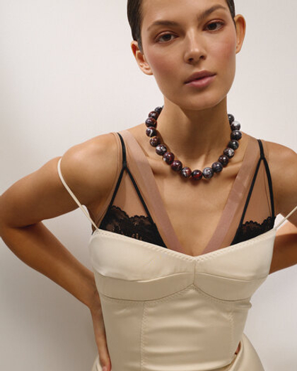 Бусы из яшмы "Кровь Дракона"