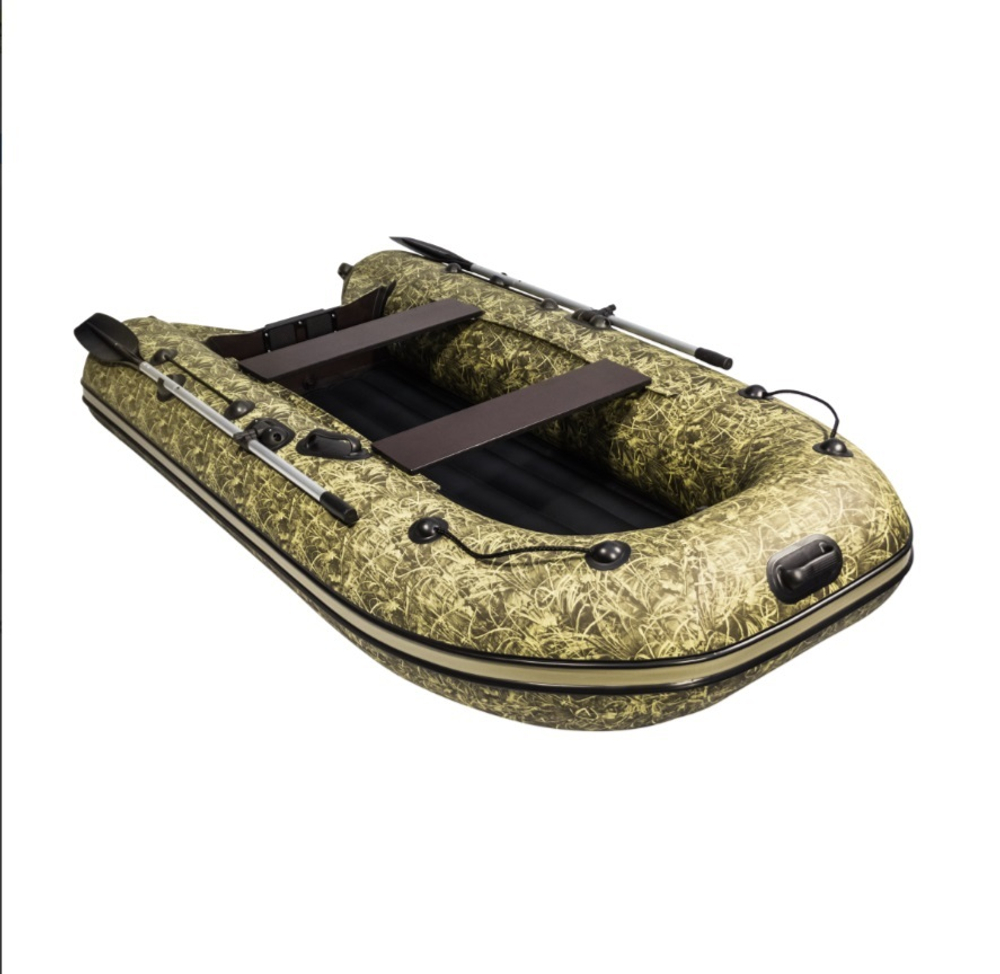 Лодка ПВХ Ривьера Компакт 2900 НДНД "Камуфляж" камыш