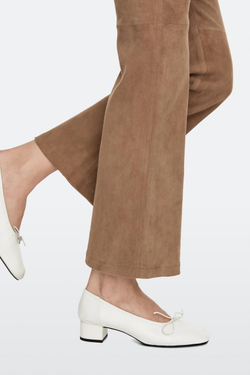 Massimo Dutti Балетки на высоком каблуке, белый