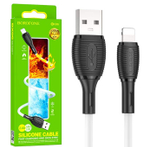 Кабель USB - Lightning BOROFONE BX86 Silicone (белый) 1м