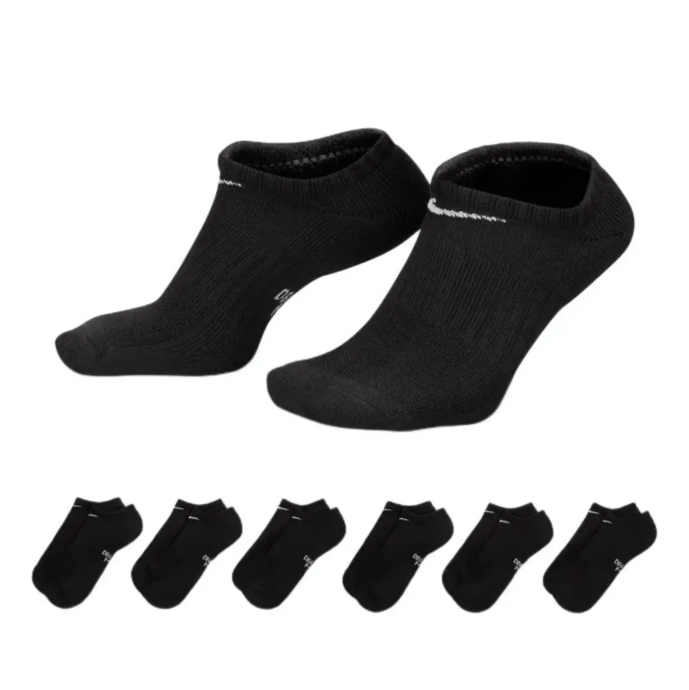 Теннисные носки Nike Everyday Cushioned No-Show 6P - black/white