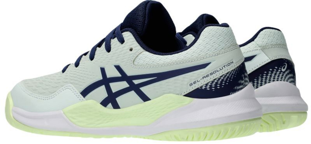 детские Кроссовки теннисные Asics Gel-Resolution 9 GS - pale mint/blue expanse