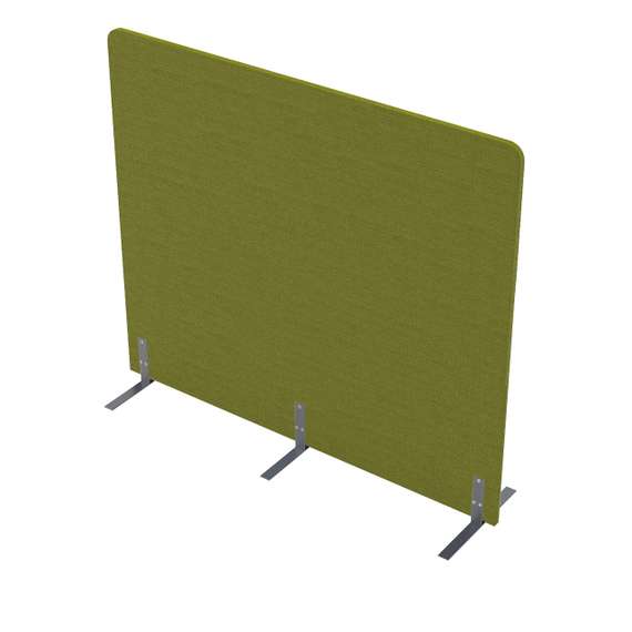 011.МПО.1614 Акустическая мобильная перегородка на стационарных опорах (1600*450*1400)