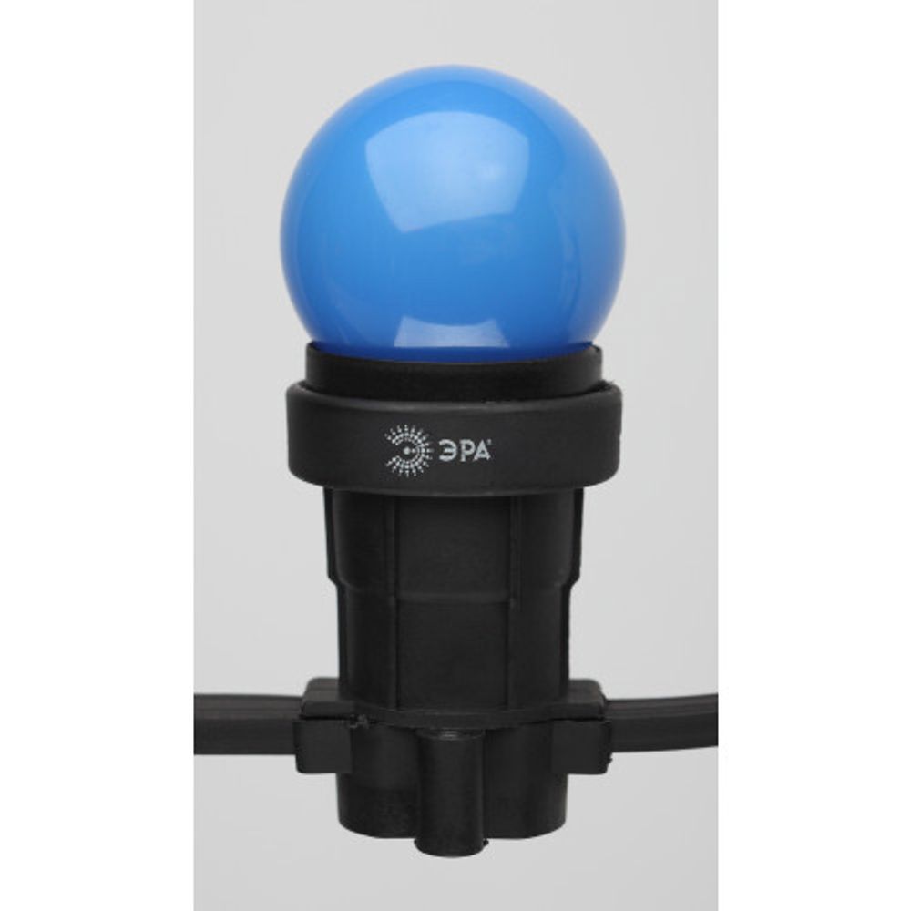 Лампочка светодиодная ЭРА STD ERABL45-E27 E27 / E27 1Вт шар синий для белт-лайт | Профессиональное праздничное и новогоднее освещение