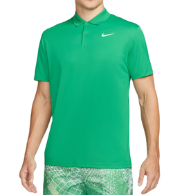 Мужское теннисное поло Nike Court Dri-Fit Pique Polo - stadium green/white