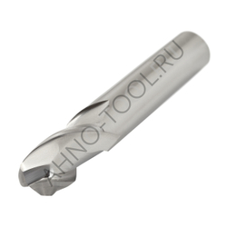 Фреза твердосплавная сферическая 10мм (L=75, l=20, хв=6) Z2 35° по алюминию и цвет.металлам BRAL-2B-