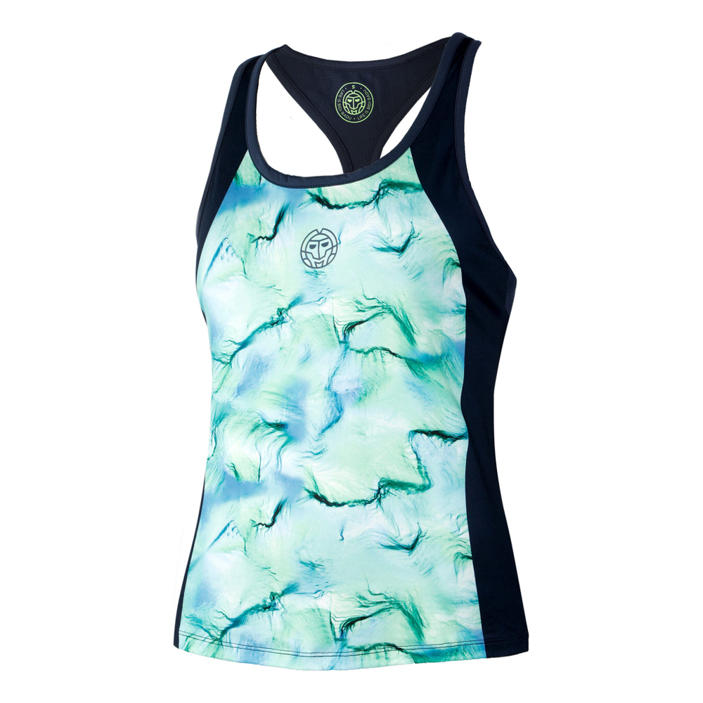 Женская теннисная майка BIDI BADU Jua Tech Tank Top Women - Multicoloured, Dark Blue
