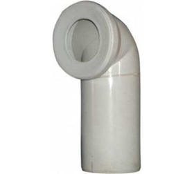 Отвод с уплотнением для внутренней канализации Sinikon Стандарт 110 х 90° (для унитаза, белый)