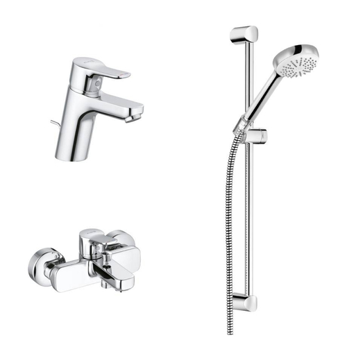 Комплект для ванны и душа Kludi Pure&Easy 3in1, хром (376850565)