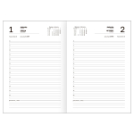 Ежедневник датированный 2025г. А5 168л. зеленый, бумвинил (BG)