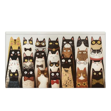 Планинг недат. 171*93мм 64л., 7БЦ "Веселые коты" мат.лам., выб.УФ-лак