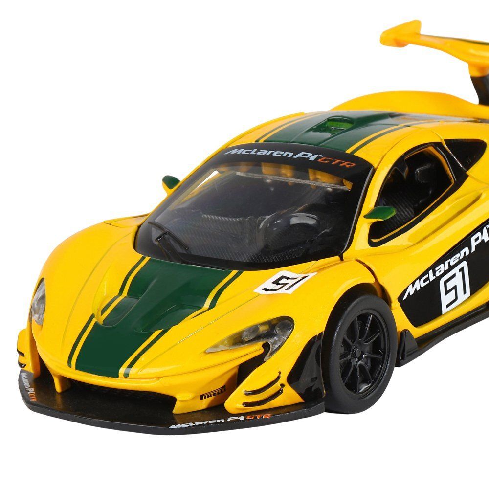 Модель 1:31 Mclaren P1™ GTR, желтый, откр. двери, свет, звук