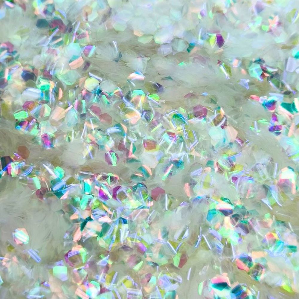 Чешуйки изогнутые прозрачные Хамелеоны 15 - для литья изделий из смолы, творчества, рукоделия, декора, украшения...