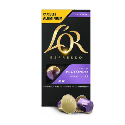 Кофе в капсулах для Nespresso L’OR Lungo Profondo, 10шт