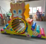 Веселое колесо "Пушок" (120х270х160 см) с механическим приводом