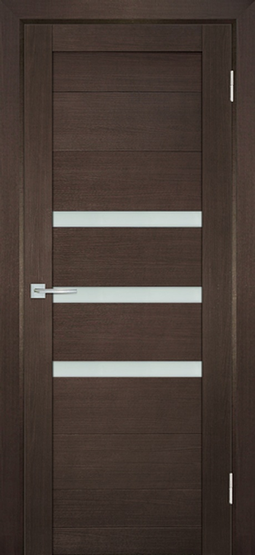 Дверь ТЕХНО-709 / Цвет Венге / белый сатинат / Двери МАРИАМ