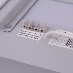 ULO-K16B 2x16W-4000K-L50 5W-RGB IP44 LIGHT GREY Светильник линейный светодиодный подвесной с фоновой подсветкой. Белый свет 4000К. Алюминий. Цвет светло-серый. TM Uniel